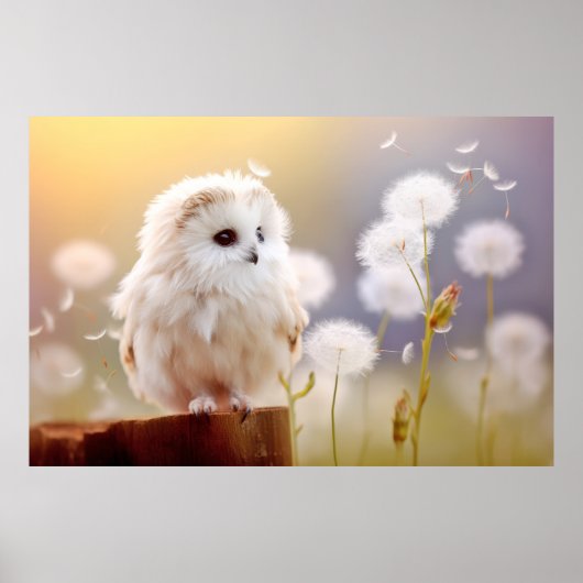 Owl Wild Bird Animal Tranquile Friedlich Poster (Vorne)