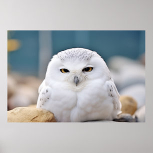 Owl Wild Bird Animal Tranquile Friedlich Poster
