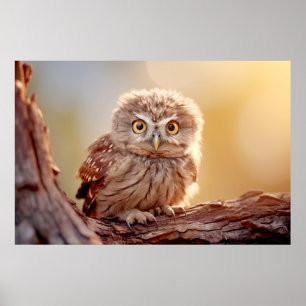 Owl Wild Bird Animal Tranquile Friedlich Poster
