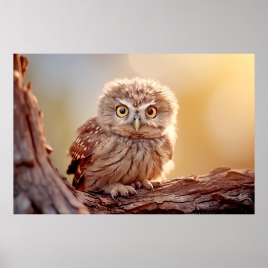Owl Wild Bird Animal Tranquile Friedlich Poster (Vorne)