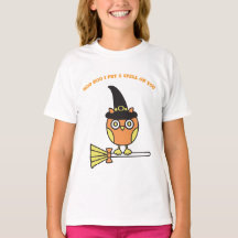 Owl Witch Girl's T - Shirt