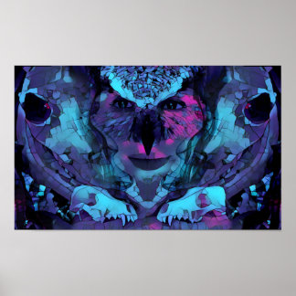 Owl Women of Dawn Art Poster