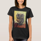 Owl Women's Bella+Leinwand Jersey V-Neck T - Shirt (Vorderseite)
