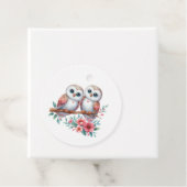 Owl Woodland Boho Rustic Country Wedding Geschenkanhänger (Beispiel)