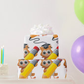 Owl Writing Geschenkpapier