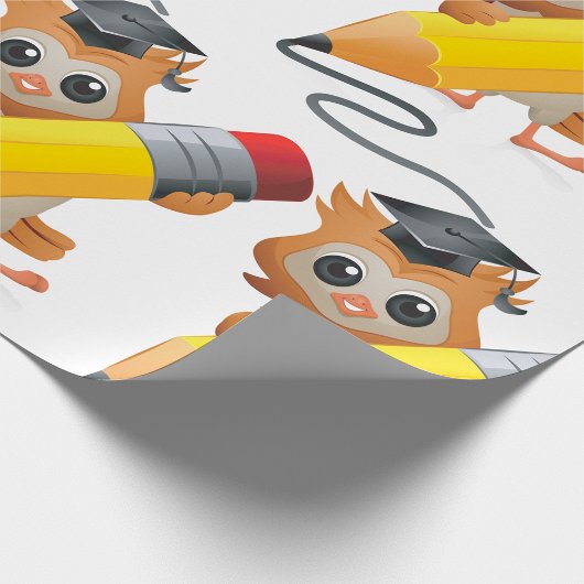 Owl Writing Geschenkpapier