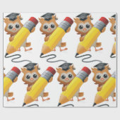 Owl Writing Geschenkpapier (Flach)