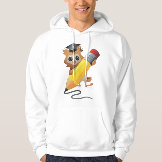 Owl Writing Hoodie (Vorderseite)