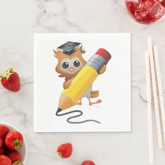 Owl Writing Serviette (Beispiel)