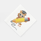 Owl Writing Serviette (Ecke)