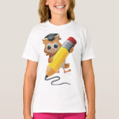 Owl Writing T-Shirt (Vorderseite)