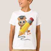 Owl Writing T-Shirt (Vorderseite)