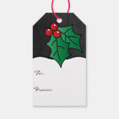 Owl wünscht dir ein frohes Weihnachtsfest Geschenkanhänger (Rückseite)