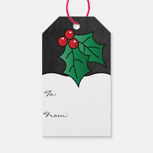 Owl wünscht dir ein frohes Weihnachtsfest Geschenkanhänger (Rückseite)