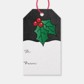 Owl wünscht dir ein frohes Weihnachtsfest Geschenkanhänger (Rückseite)