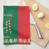 Owl wünscht dir ein frohes Weihnachtsfest Geschirrtuch (Viertel Falte)