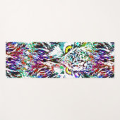 Owl Yoga Mat | Farbiges Schaf | Abstraktes Ei Yogamatte (Vorderseite (Horizontal))