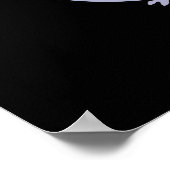 Owl You Doin Funny Bird Puck Dark BG Poster (Ecke)