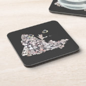 Owl you my Heart Getränkeuntersetzer (Linke Seite)