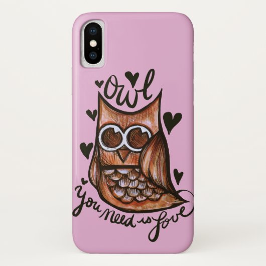 Owl you need is love owls artwork cute owls        Case-Mate iPhone hülle (Rückseite)