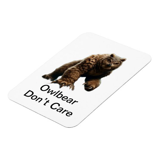 Owlbear Don't Care Magnet (Linke Seite)