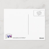 Owlen in meinem Herzen, niedliche Eule-Geschenke Postkarte (Rückseite)