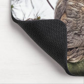 Owlet auf einer Kiefernstrasse Mousepad (Ecke)