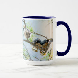 Owlets Baby Owls Wildlife Nature Tasse