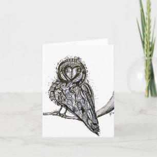 Owlfully niedliches Notecard Karte