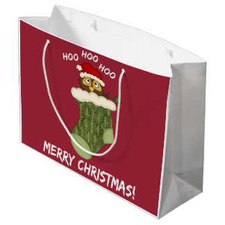 OwlHooHooChristmas Große Geschenktüte