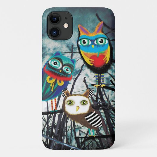 Owlies Owly Owls Case-Mate iPhone Hülle (Rückseite)