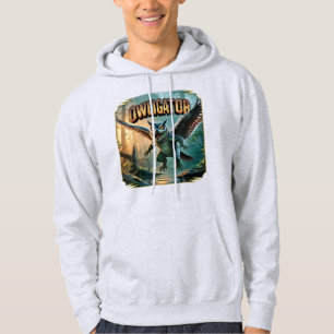 Owligator-Illustration – Eule Alligator Lustig Gru Hoodie