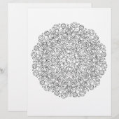 Owling auf der MondHalloween-Mandala-Farbseite (Vorne/Hinten)
