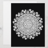Owling auf der MondHalloween-Mandala-Farbseite (Vorne/Hinten)