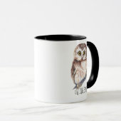 Owling Expert, Funny Little Owl Tasse (VorderseiteRechts)