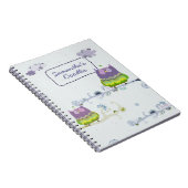 Owlish Doodles-Notebook Notizblock (Rechte Seite)