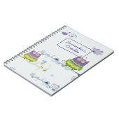 Owlish Doodles-Notebook Notizblock (Linke Seite)