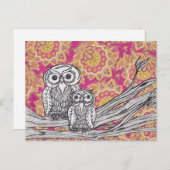 Owls 36 Postkarten (Vorne/Hinten)