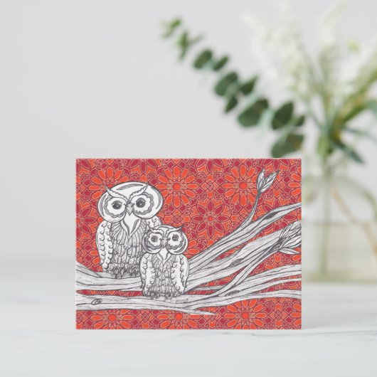 Owls 41 postkarte (Stehend Vorderseite)