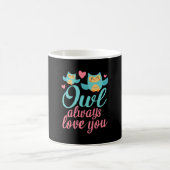 Owls Alway Liebe You Kaffeetasse (Mittel)