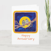 Owls Anniversary Karte (Vorderseite)