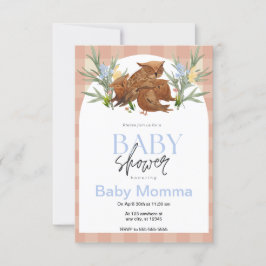 Owls Baby Shower Einladung