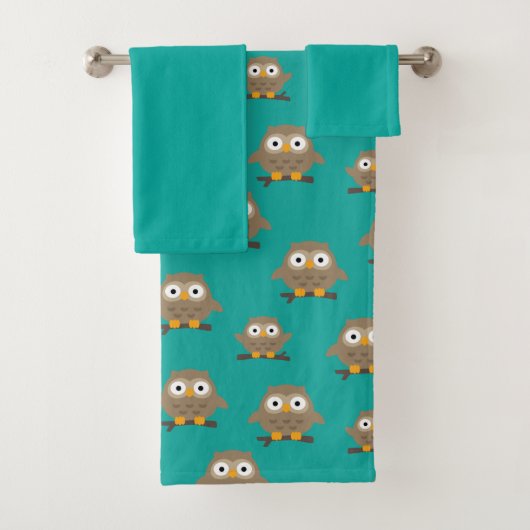Owls Bath Handtuch Set (Insitu)