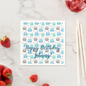 Owls & Branches Pattern Napkins Serviette (Beispiel)