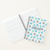 Owls & Branches Pattern Notebook Notizblock (Innenseite)