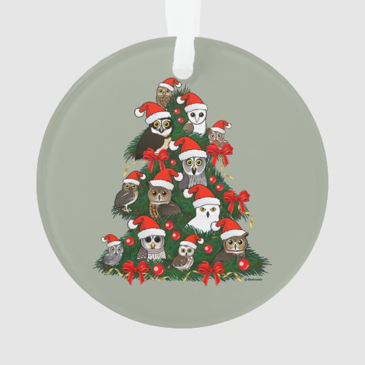 Owls Christmas Tree Ornament (Rückseite)