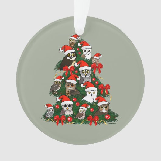 Owls Christmas Tree Ornament (Vorderseite)