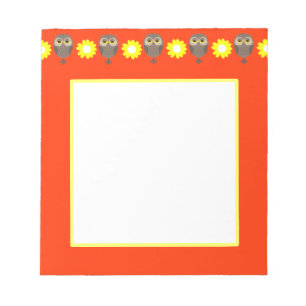 Owls & Daisies Notizblock