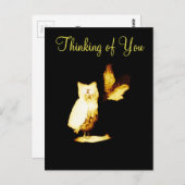 Owls denken an dich postkarte (Vorne/Hinten)