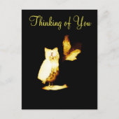 Owls denken an dich postkarte (Vorderseite)